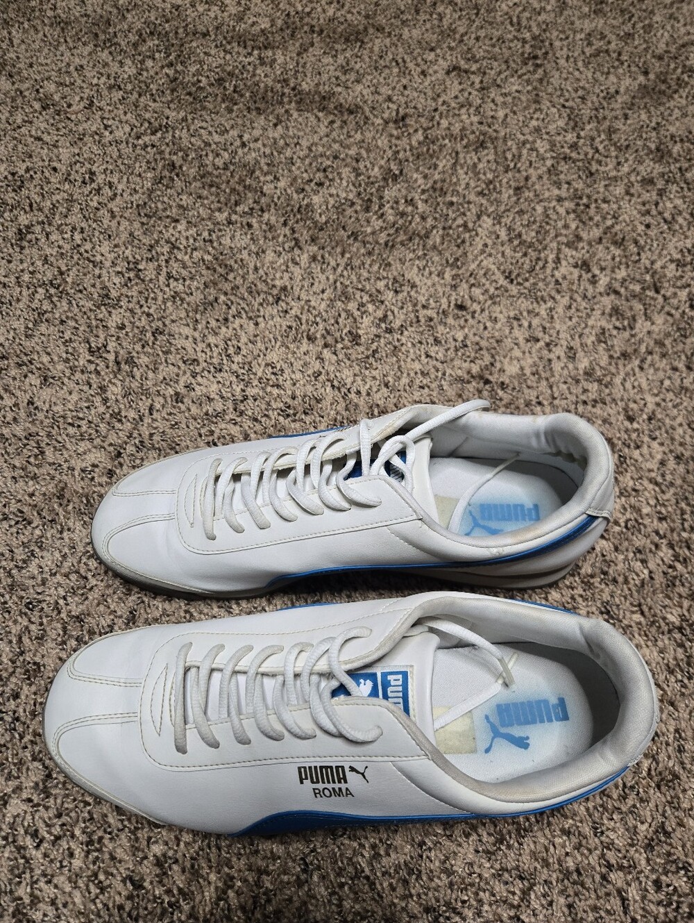 *Size 12* Puma Roma* White w/Blue Logo* - Picture 8 of 8